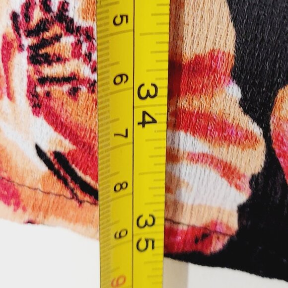 Multicolor Floral Sleeveless Lightwe Back Zip Wrap Knee Length Shift Dress Small - Picture 8 of 10